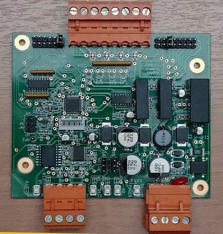 Picture of FLM-101 4 Channel Water Flow Sensor Interface PCB